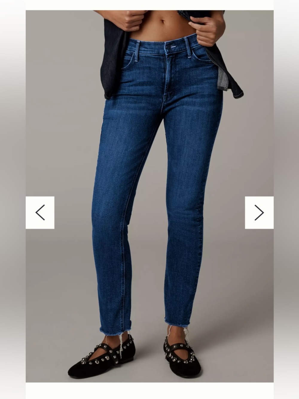 MOTHER Mid Rise Dazzler Ankle  Straight Leg Heirloom Wash Size 27